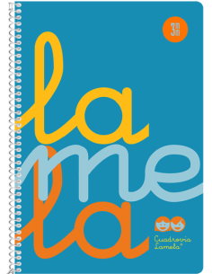 CUADERNO ESPIRAL 4º 80H 90G 3MM AZUL CUADROVIA PP